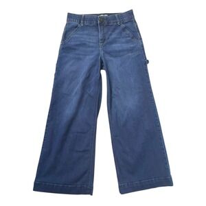 MAC AND ME Carpenter Wide Leg Denim Jeans Women's Size 6 Indigo